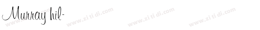 Murray hil字体转换